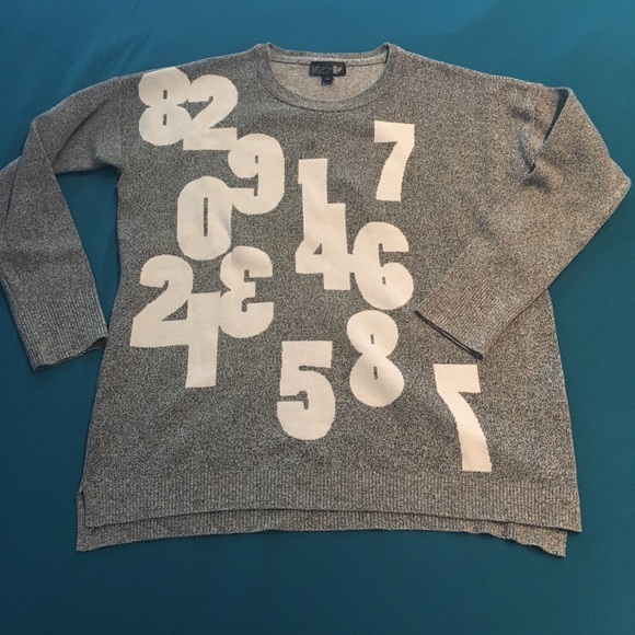 Topshop Sweaters - Topshop Numbers Sweater